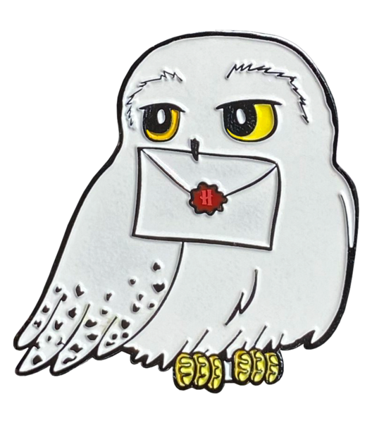 Harry Potter - Hedwig with Acceptance Letter Pin Badge on sale for