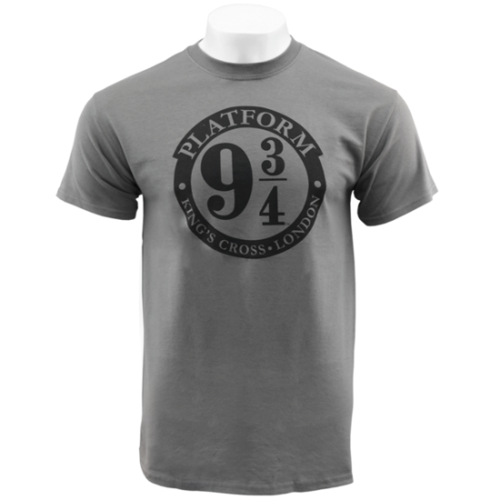 Harry Potter - Platform 9 3/4 T-Shirt (Grey) on sale